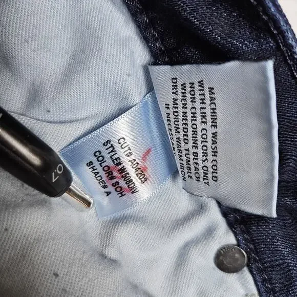 Hudson Ferris Flare Jeans Womens Dark Wash Stretch Denim Flap Pocket Low Rise 27 - Picture 13 of 16